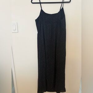 Reitmans Black and Pink Speckled Midi/Maxi Dress